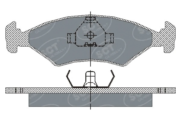 Kit de plaquettes de frein, frein à disque SCT - MANNOL SP 108 PR