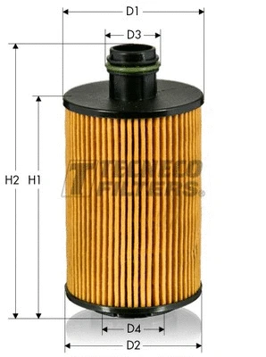 Filtre à huile TECNECO FILTERS OL07018E