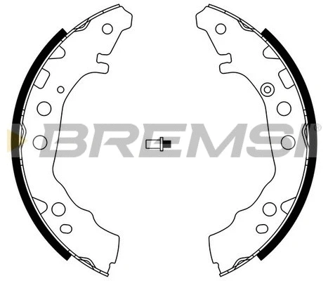 Jeu de mâchoires de frein BREMSI GF0985