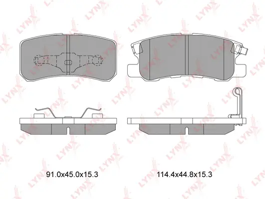 Kit de plaquettes de frein, frein à disque LYNXAUTO BD-5507