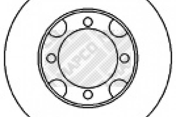 Disque de frein MAPCO 25508