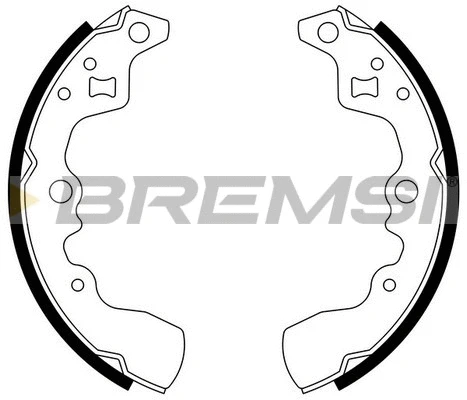 Jeu de mâchoires de frein BREMSI GF0901