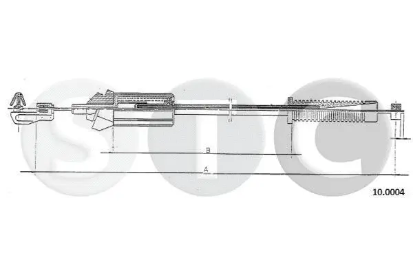 Câble d'accélération STC T480897