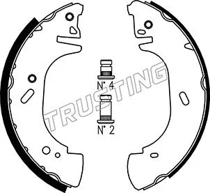 Jeu de mâchoires de frein TRUSTING 073.171
