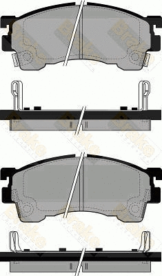Kit de plaquettes de frein, frein à disque Brake ENGINEERING PA768