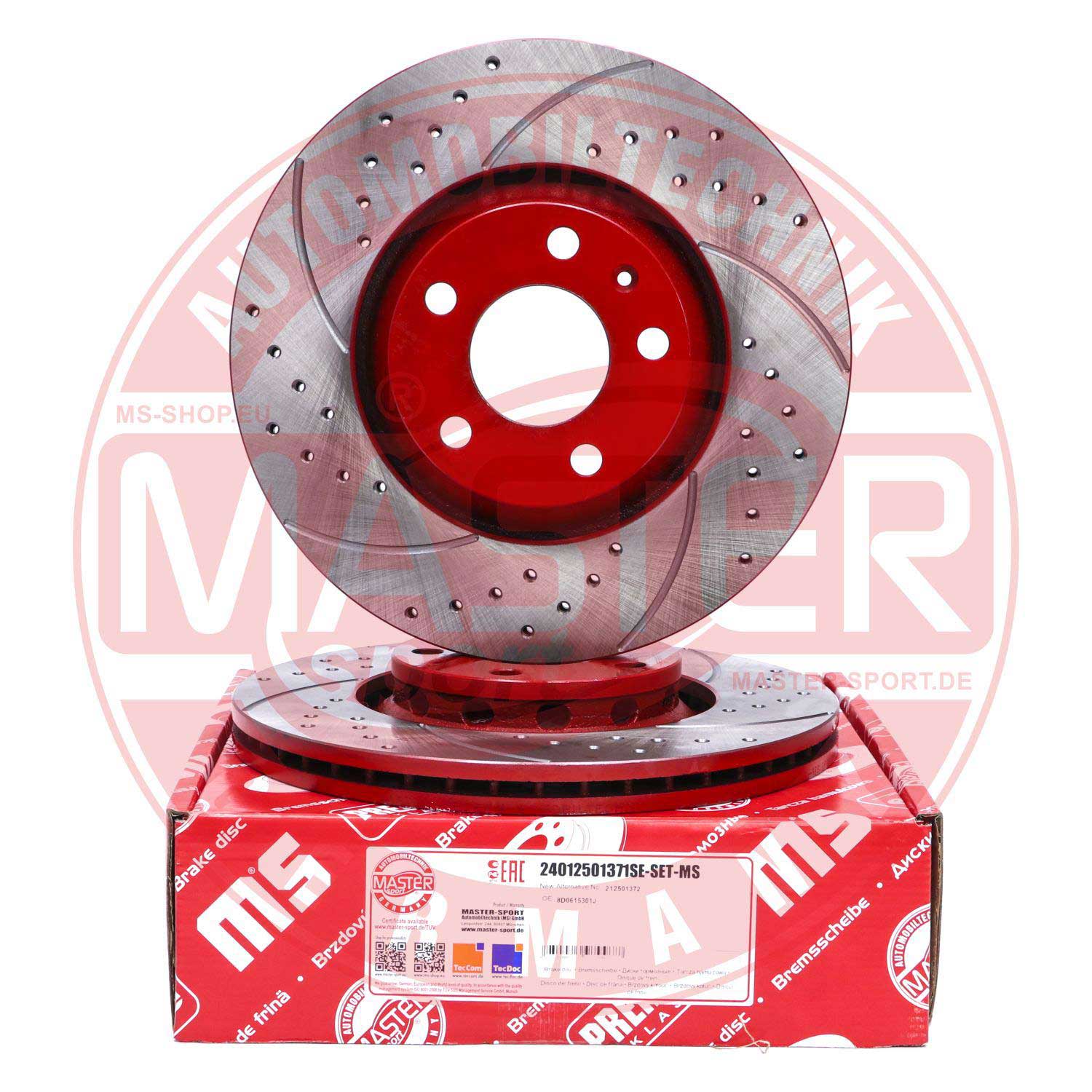 Disque de frein MASTER-SPORT GERMANY 24012501371SE-SET-MS