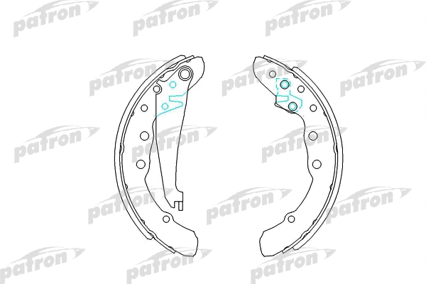 Jeu de mâchoires de frein PATRON PSP409