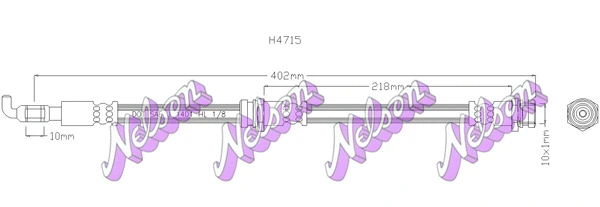Flexible de frein KAWE H4715