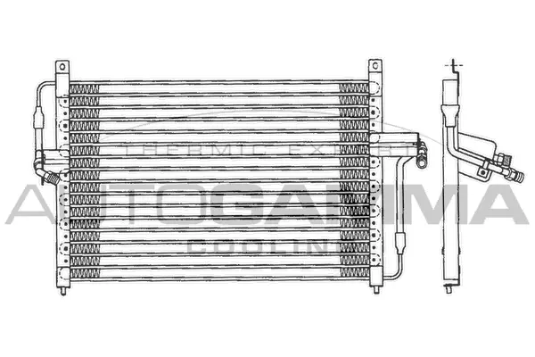 Condenseur, climatisation AUTOGAMMA 101713