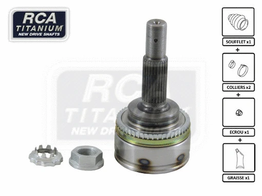 Jeu de joints, arbre de transmission RCA FRANCE TO87A