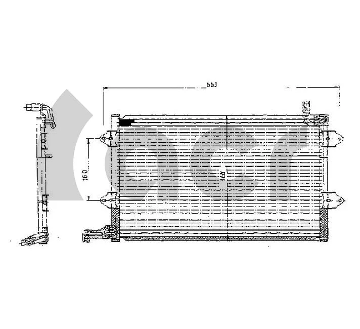 Condenseur, climatisation ACR 300027
