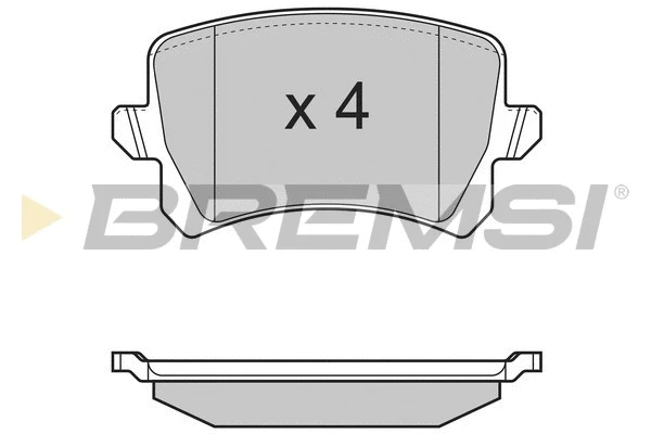 Kit de plaquettes de frein, frein à disque BREMSI BP3366