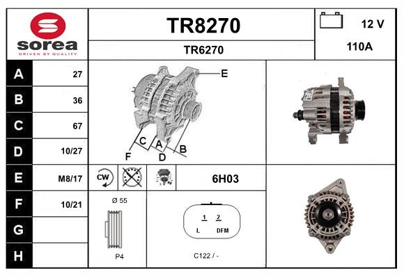 Alternateur SNRA TR8270