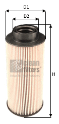Filtre à carburant CLEAN FILTERS MG3610