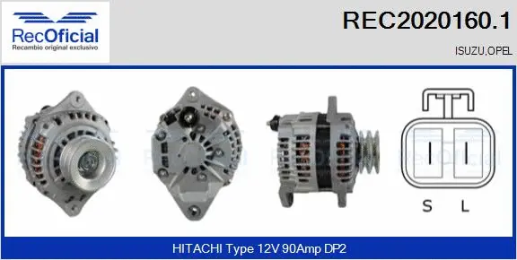 Alternateur RECOFICIAL REC2020160.1