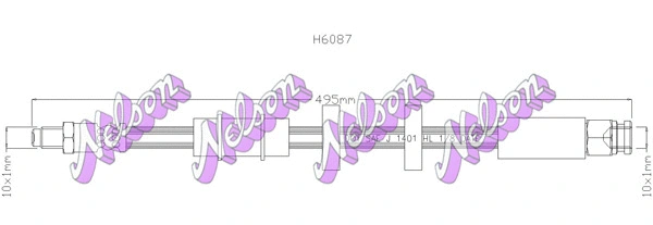 Flexible de frein KAWE H6087