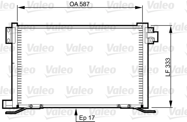 Condenseur, climatisation VALEO 818991