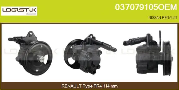 Pompe hydraulique, direction LGK 037079105OEM