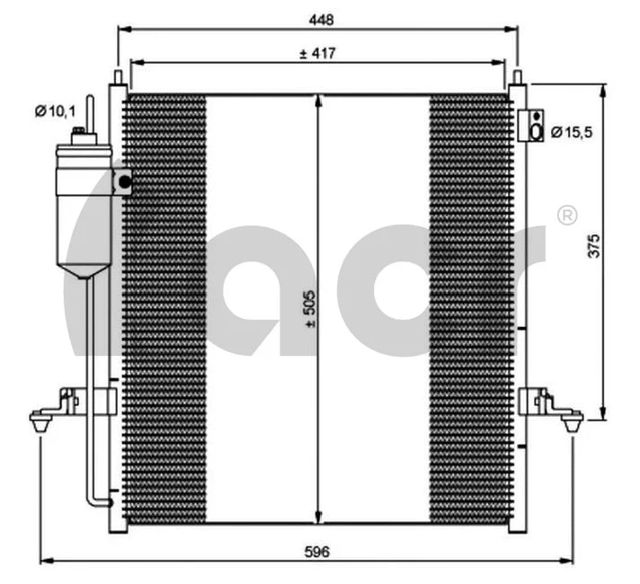 Condenseur, climatisation ACR 300696