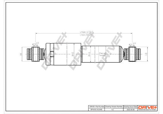 Amortisseur Dr!ve+ DP1610.10.0165