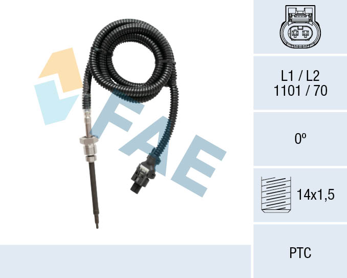 Capteur, température des gaz FAE 68022
