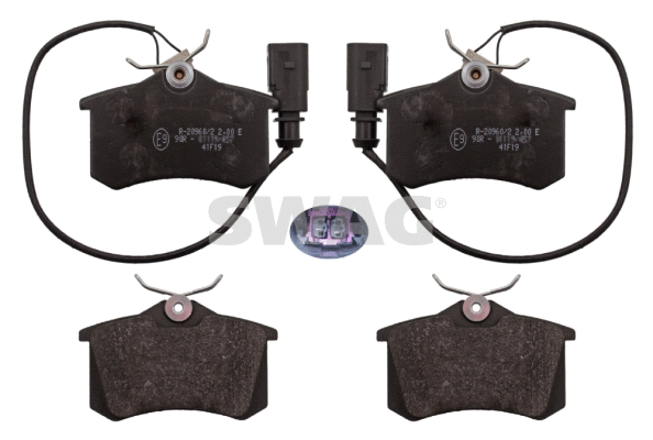 Kit de plaquettes de frein, frein à disque SWAG 30 11 6018