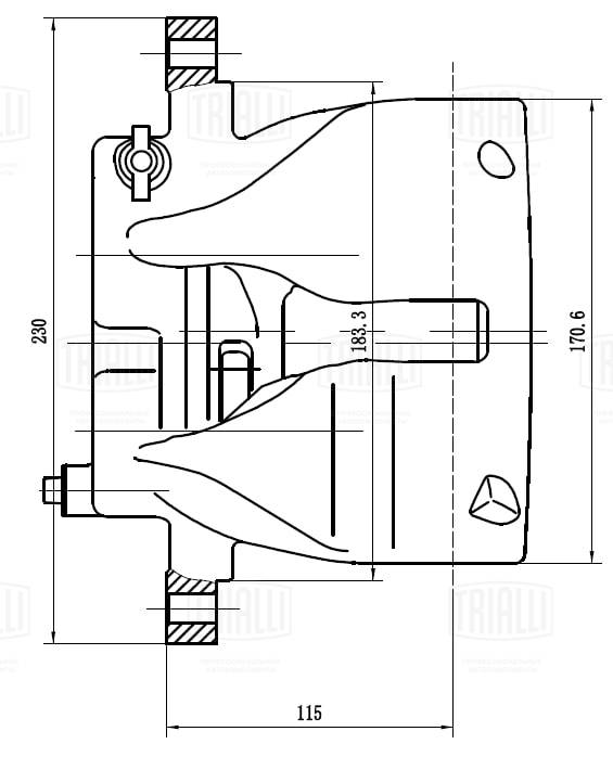 Étrier de frein TRIALLI CF 032014