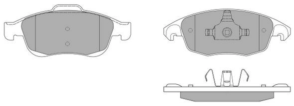 Kit de plaquettes de frein, frein à disque FREMAX FBP-1577