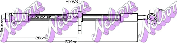 Flexible de frein KAWE H7634