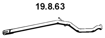 Tuyau d'échappement EBERSPÄCHER 19.8.63