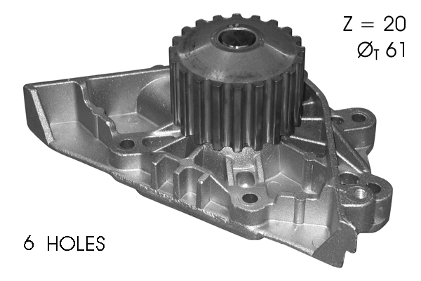 Pompe à eau, refroidissement du moteur TECDRIVE TPAE0131
