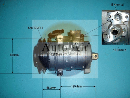 Compresseur, climatisation AUTO AIR GLOUCESTER 14-0186