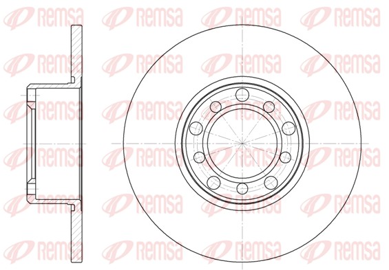 Disque de frein REMSA 6263.00