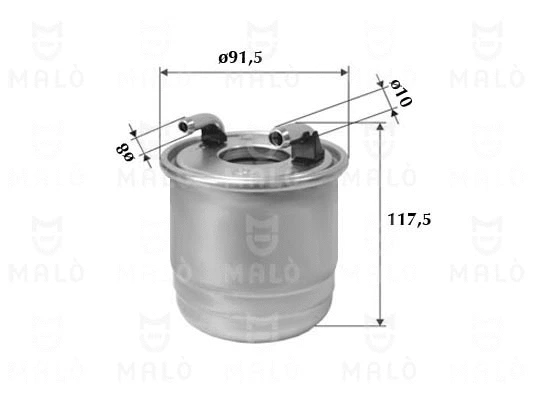 Filtre à carburant AKRON-MALÒ 1520152