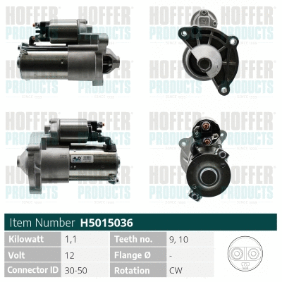 Démarreur HOFFER H5015036