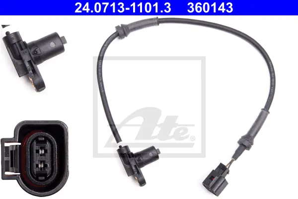 Capteur, vitesse de roue ATE-APAC 24.0713-1101.3