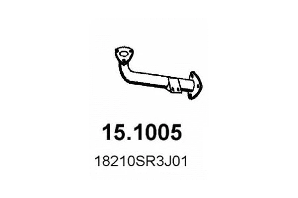 Tuyau d'échappement ASSO 15.1005
