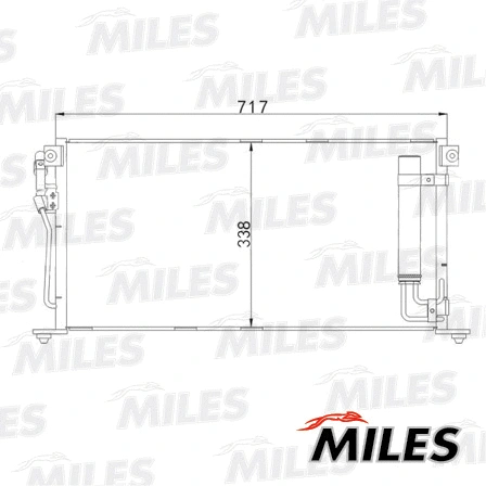 Condenseur, climatisation MILES ACCB058