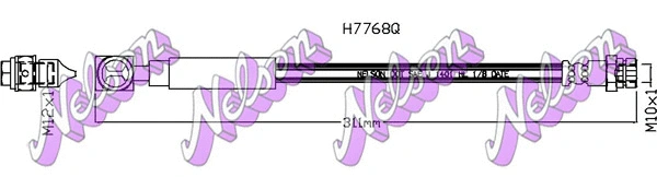 Flexible de frein KAWE H7768Q