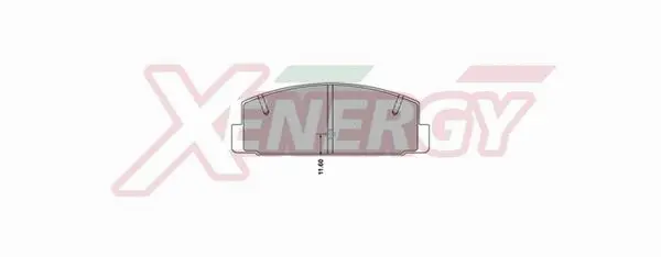 Kit de plaquettes de frein, frein à disque AP XENERGY X40908