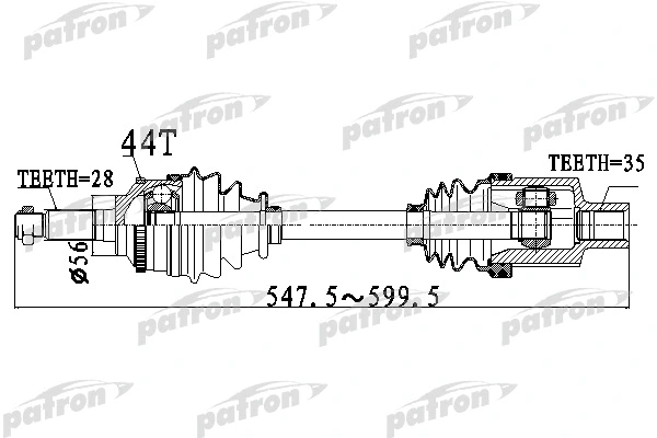 Arbre de transmission PATRON PDS2919