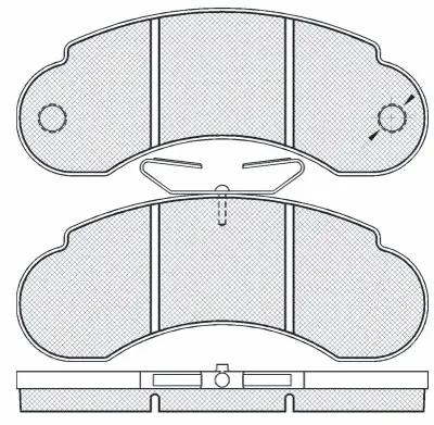 Kit de plaquettes de frein, frein à disque FIT FP1233