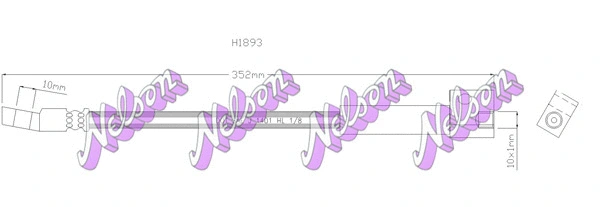 Flexible de frein KAWE H1893