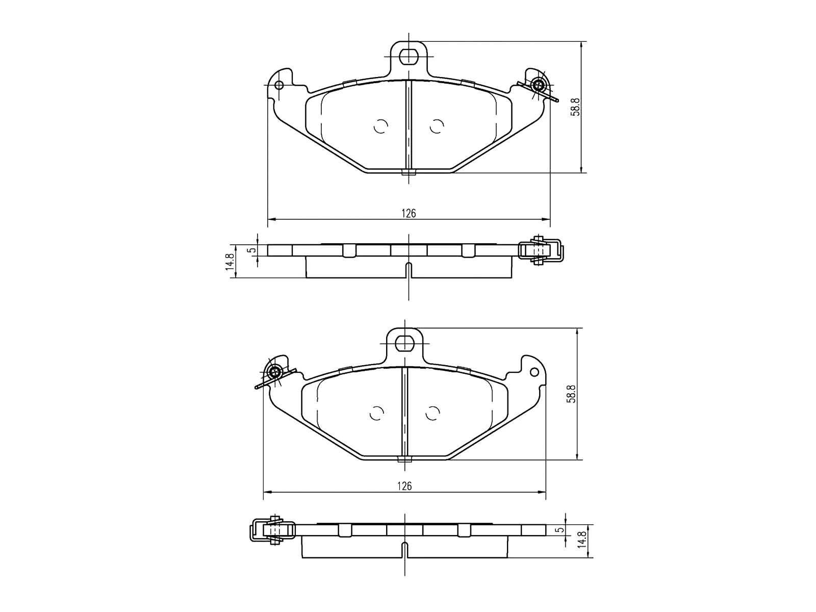 Kit de plaquettes de frein, frein à disque A.Z. Meisterteile AZMT-44-022-1413