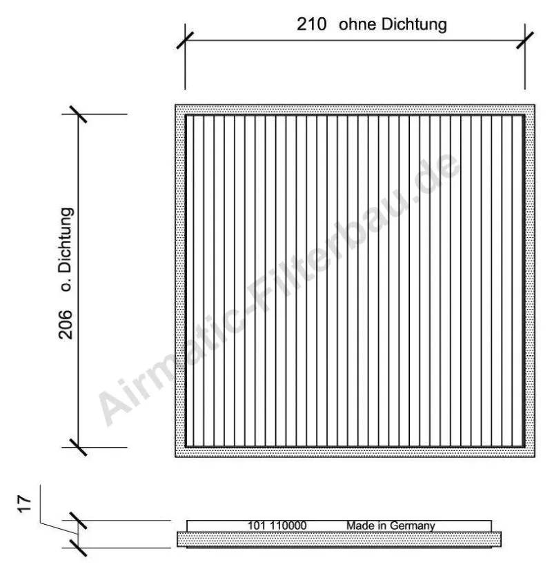 Filtre, air de l'habitacle AIRMATIC Filterbau IF0101