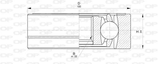 Jeu de joints, arbre de transmission OPEN PARTS CVJ5795.20