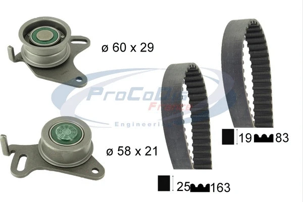 Kit de courroie crantée PROCODIS FRANCE KTD9300