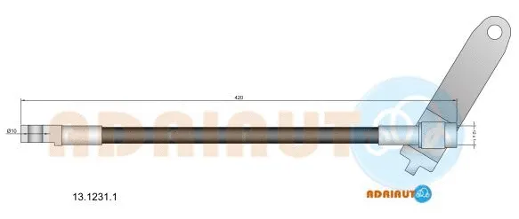 Flexible de frein ADRIAUTO 13.1231.1