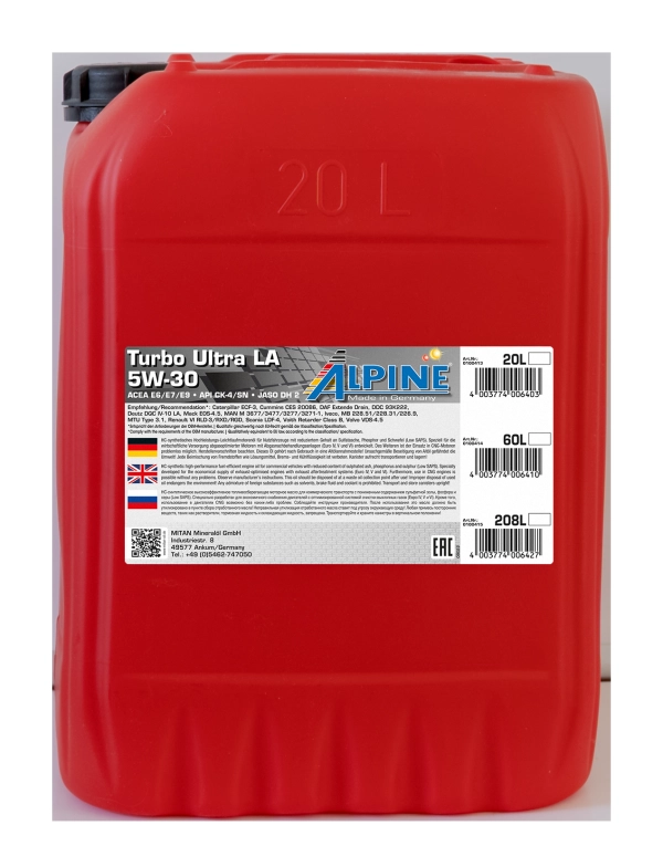 Huile moteur ALPINE 0100413