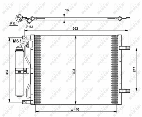 Condenseur, climatisation NRF 35784